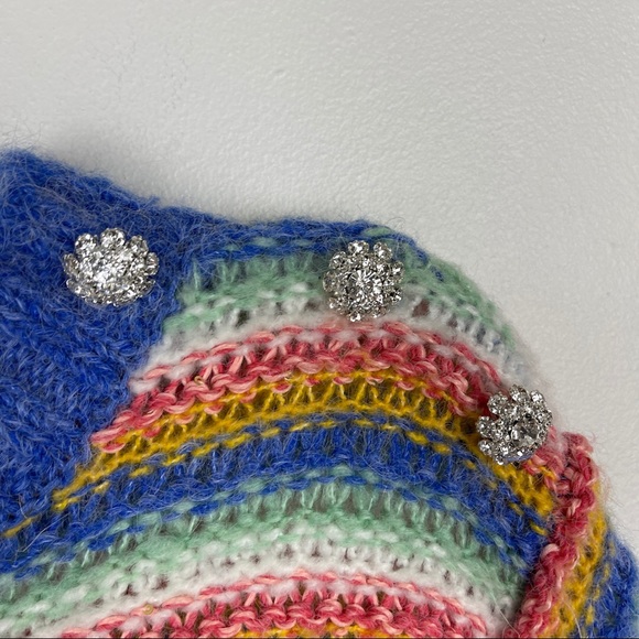 Leandra Medine x Mango Striped Sequin Sweater - Picture 2 of 6